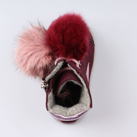 152249-31 Ботинки для девочки бордовый фото №4