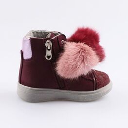 152249-31 Ботинки для девочки бордовый фото №2