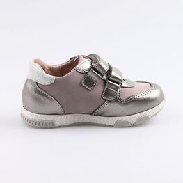 332120-23 Полуботинки для девочки сер-срб фото №2