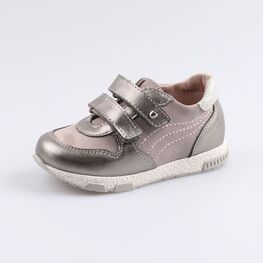 332120-23 Полуботинки для девочки сер-срб