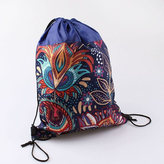 02808050-20 Мешок для сменной обуви син-цве для девочки син-цве