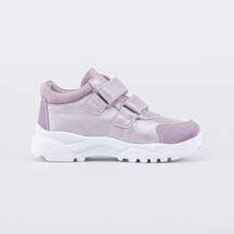 552284-21 Кожаные ботинки на липучках Lets GO для девочки сиреневый фото №2