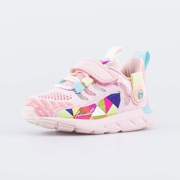 144202-11 Кроссовки для девочки из вязаного текстиля для девочки розовый