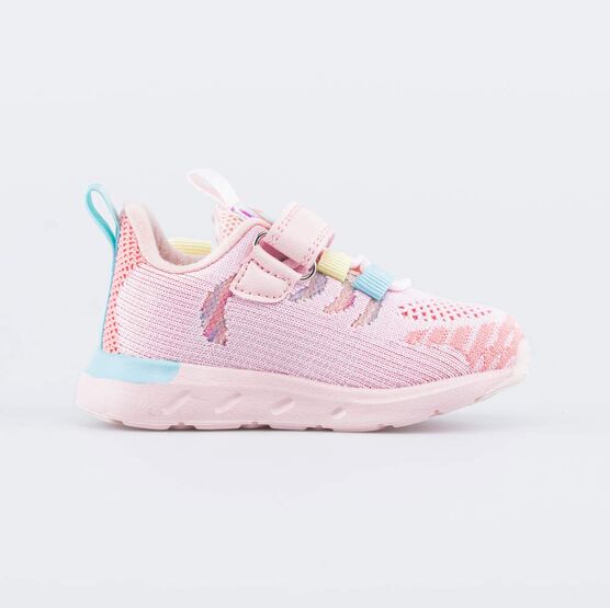 144202-11 Кроссовки для девочки из вязаного текстиля для девочки розовый фото №2