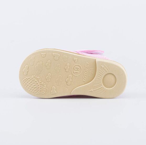 231214-11 Текстильная обувь анатомическая для девочки розовый фото №3