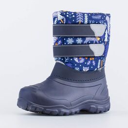 264029-41 Сноубутсы на липучках Зимний лес для мальчики синий