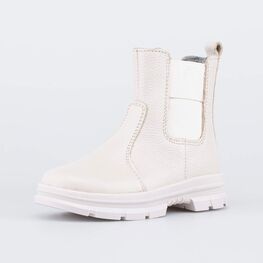 362113-32 Сапожки-челси на байковой подкладке для девочки бежевый