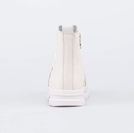 362113-32 Сапожки-челси на байковой подкладке для девочки бежевый фото №5