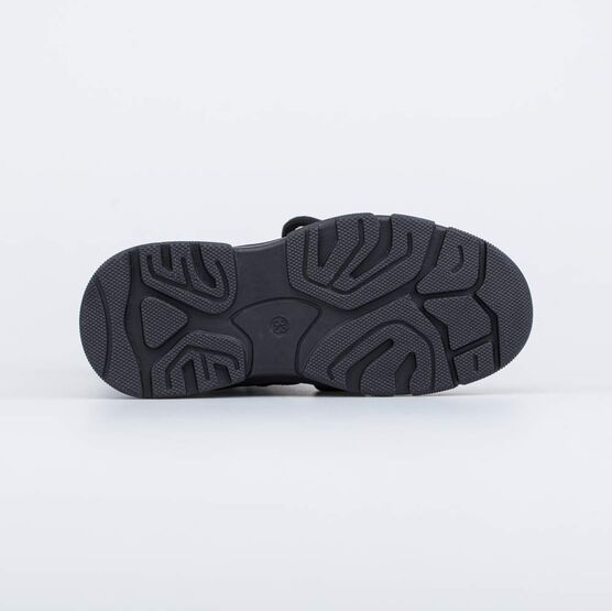 664141-41 Дутики на замке подростковые черно-серый для девочки сер-чер фото №3