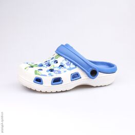 725016-01 Пляжная обувь синяя для девочки светло-синий