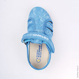 421026-14 Сандалии текстильные для мальчики светло-синий фото №4