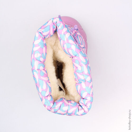 061003-49 Сапожки для девочки сиреневый фото №4