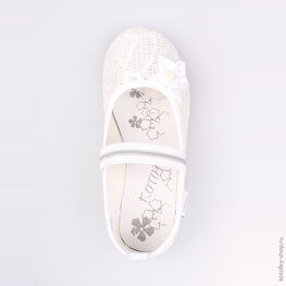 531042-71 Текстильная обувь для девочки белый фото №4