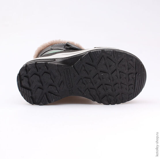 252123-52 Сапожки для мальчики сер-зел фото №3