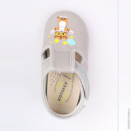 231102-71 Текстильная обувь для мальчики серый фото №4