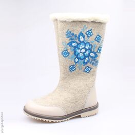 667023-41 Валенки для девочки серый