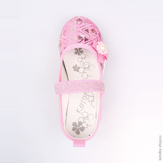 531041-71 Текстильная обувь для девочки розовый фото №4