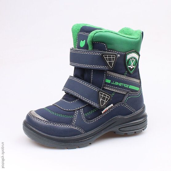 454979-41 Мембранные ботинки для мальчики син-зел