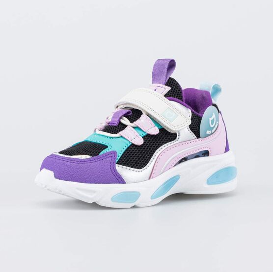 344400-75 Светящиеся кроссовки для девочки для девочки фиолетовый