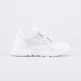 344406-74 Детские кроссовки на липучках для девочки белый фото №2