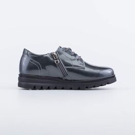 532251-23 Туфли для девочки серый фото №2