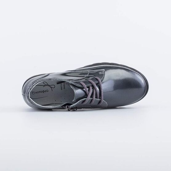 532251-23 Туфли для девочки серый фото №4