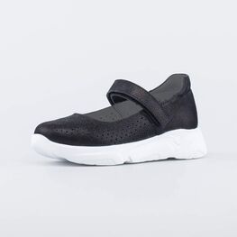 532291-21 Школьные кожаные туфли для девочки для девочки черный