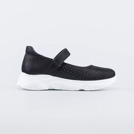 532291-21 Школьные кожаные туфли для девочки для девочки черный фото №2