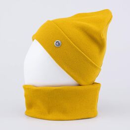07711634-41 Комплект шапка+снуд горчичный для мальчики горчичный фото №3