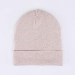 07811409-40 Шапка с отворотом детская бежевый для девочки бежевый