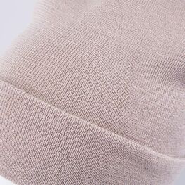 07811409-40 Шапка с отворотом детская бежевый для девочки бежевый фото №4