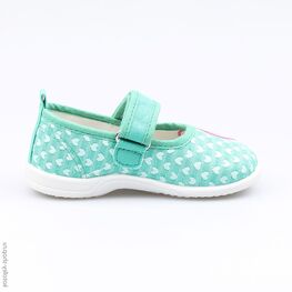 131120-11 Текстильная обувь для девочки бирюзовый фото №2