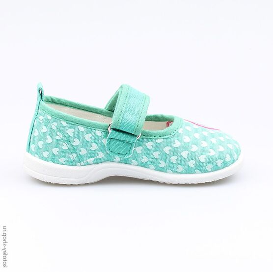 131120-11 Текстильная обувь для девочки бирюзовый фото №2