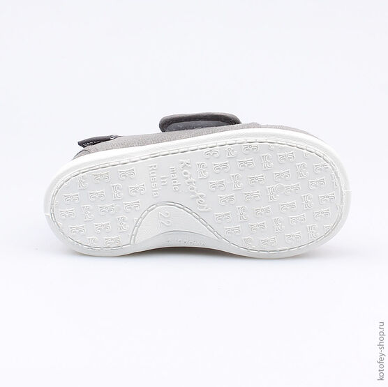 131122-12 Текстильная обувь для мальчики серый фото №3