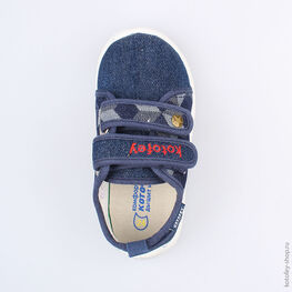 231118-12 Текстильная обувь для мальчики светло-синий фото №4