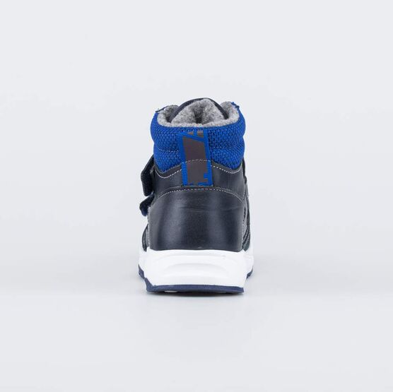 552283-34 Кожаные ботинки на весну/осень для мальчики синий фото №5