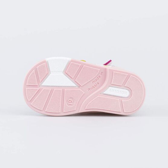 022135-27 Сандалии для первых шагов Цветы для девочки белый фото №3