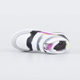 552312-22 Кожаные ботинки на липучках для девочки разноцветный фото №4