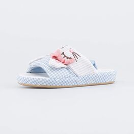 331287-11 Домашние детские тапочки Милая кошечка для девочки голубой