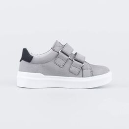 332155-22 Полуботинки с принтом для мальчики серый фото №2