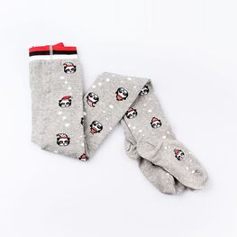 07732357-40 Колготки детские Новогодние серые для мальчики серый