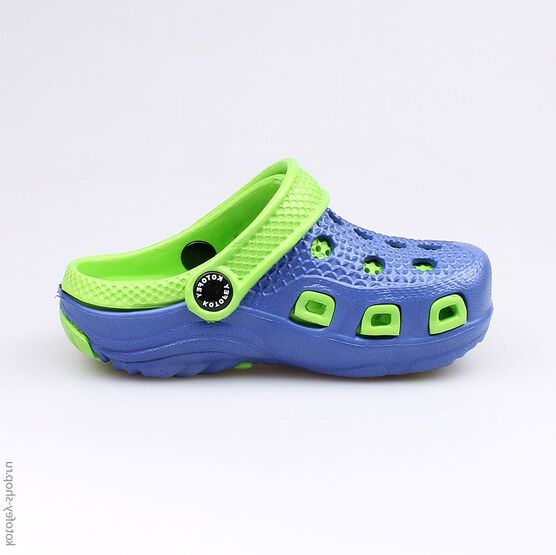 325038-01 Пляжная обувь сине-салатовая для мальчики син-сал фото №2