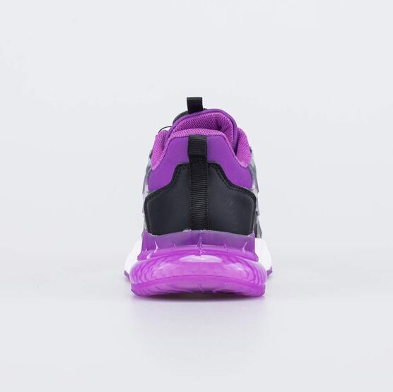 644479-71 Кроссовки с LED и Softshell для девочки черный + фиолетовый фото №5