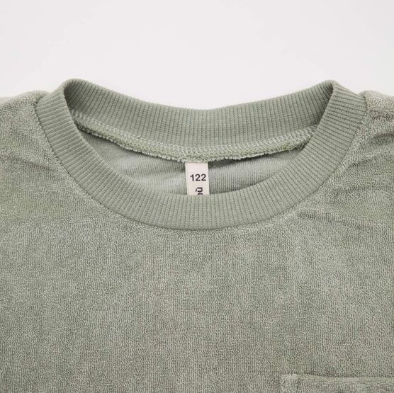 07764088-40 Махровая футболка для мальчика Неженка оливковый для мальчики оливковый фото №3