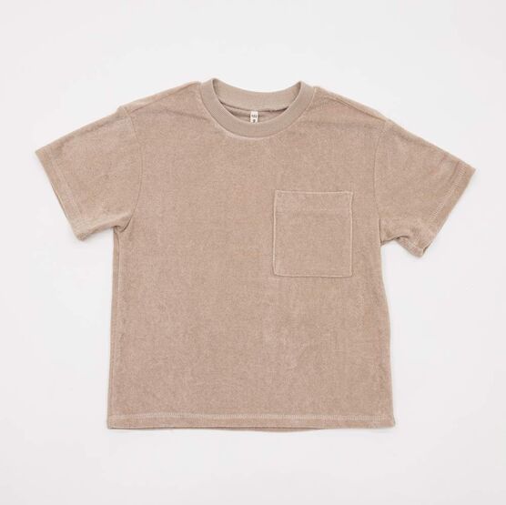 07764088-41 Махровая футболка для мальчика Неженка бежевый для мальчики бежевый