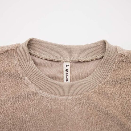 07764088-41 Махровая футболка для мальчика Неженка бежевый для мальчики бежевый фото №4