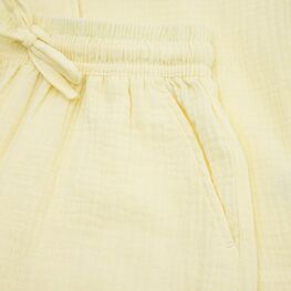 07864095-40 Летний костюм рубашка + шорты для девочки для девочки желтый фото №4