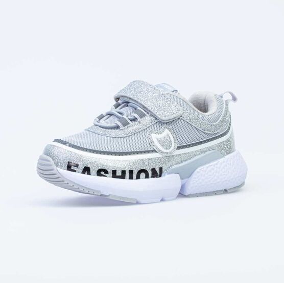 344271-72 Кроссовки для девочки серебрист.