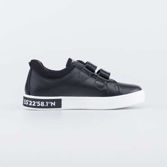 532255-21 Кожаные полуботинки для мальчика для мальчики черный фото №2