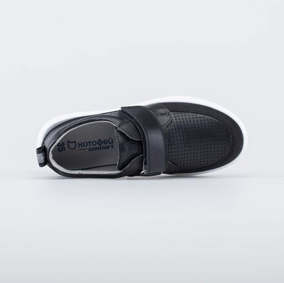 732384-21 Кожаные туфли-полуботинки для мальчика-подростка для мальчики черный фото №4